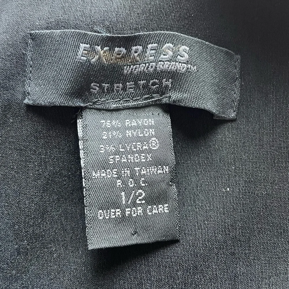 Express Y2K Blue Floral Embroidered Black Sheath Dress 2 Office Corpcore 90s‎